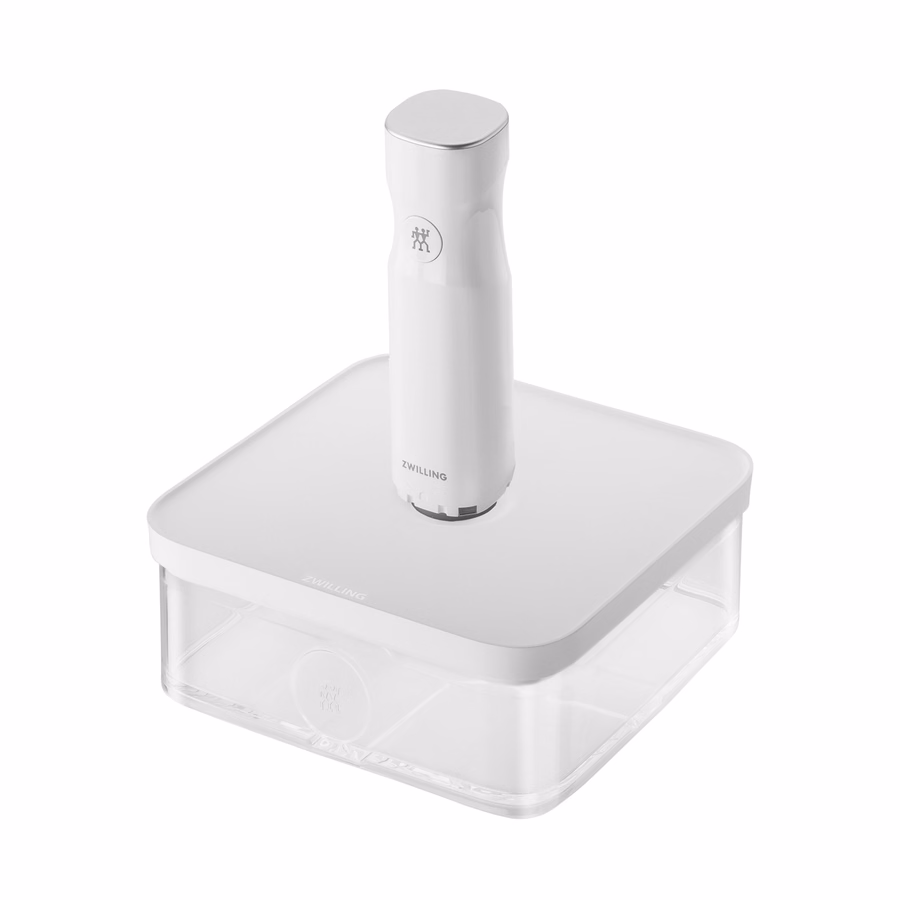 CUBE Container L / 21 cm, 1.75 Qt, Transparent-White