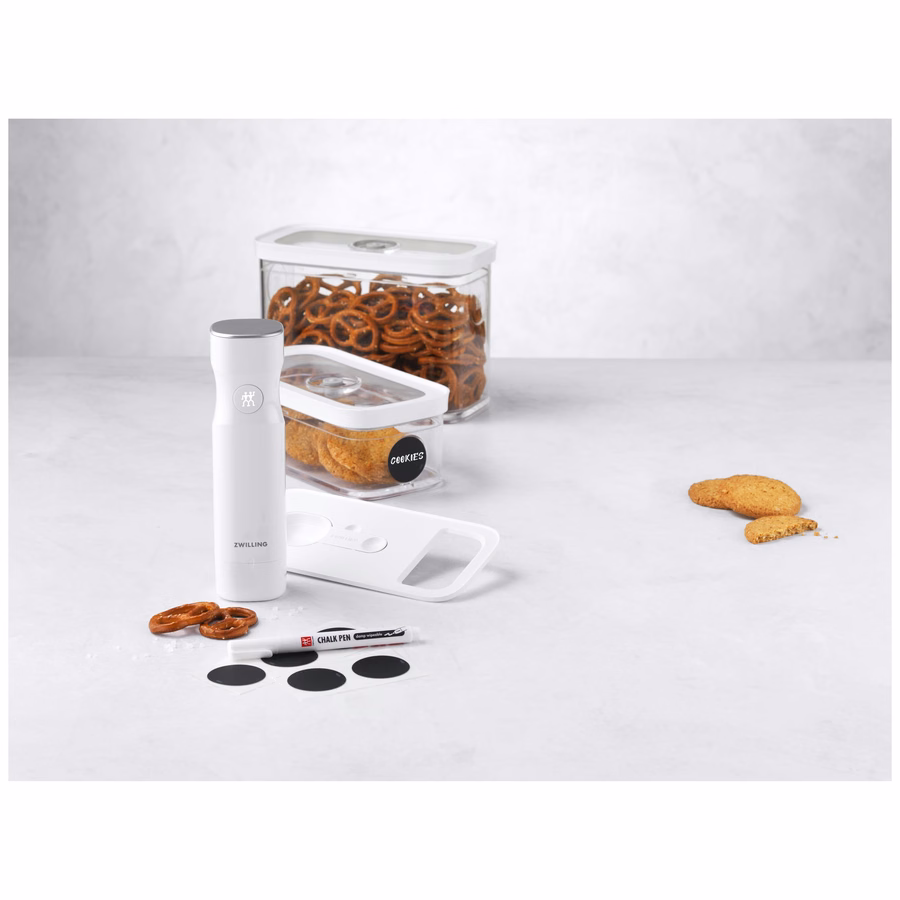 CUBE Vacuum Starter Set, M / 5-pc, Transparent-White