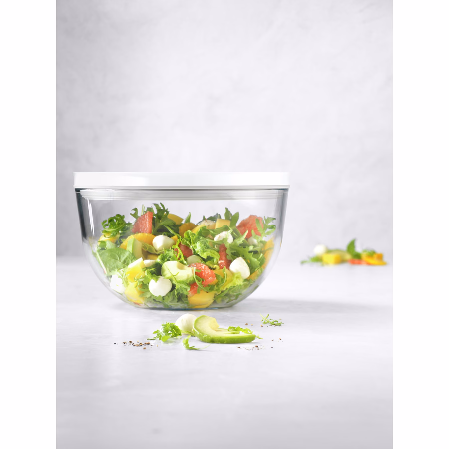 Vacuum bowl L / 24 cm, glass, Transparent