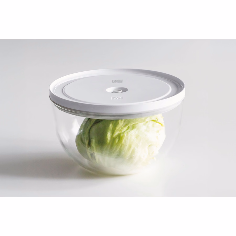 Vacuum bowl L / 24 cm, glass, Transparent