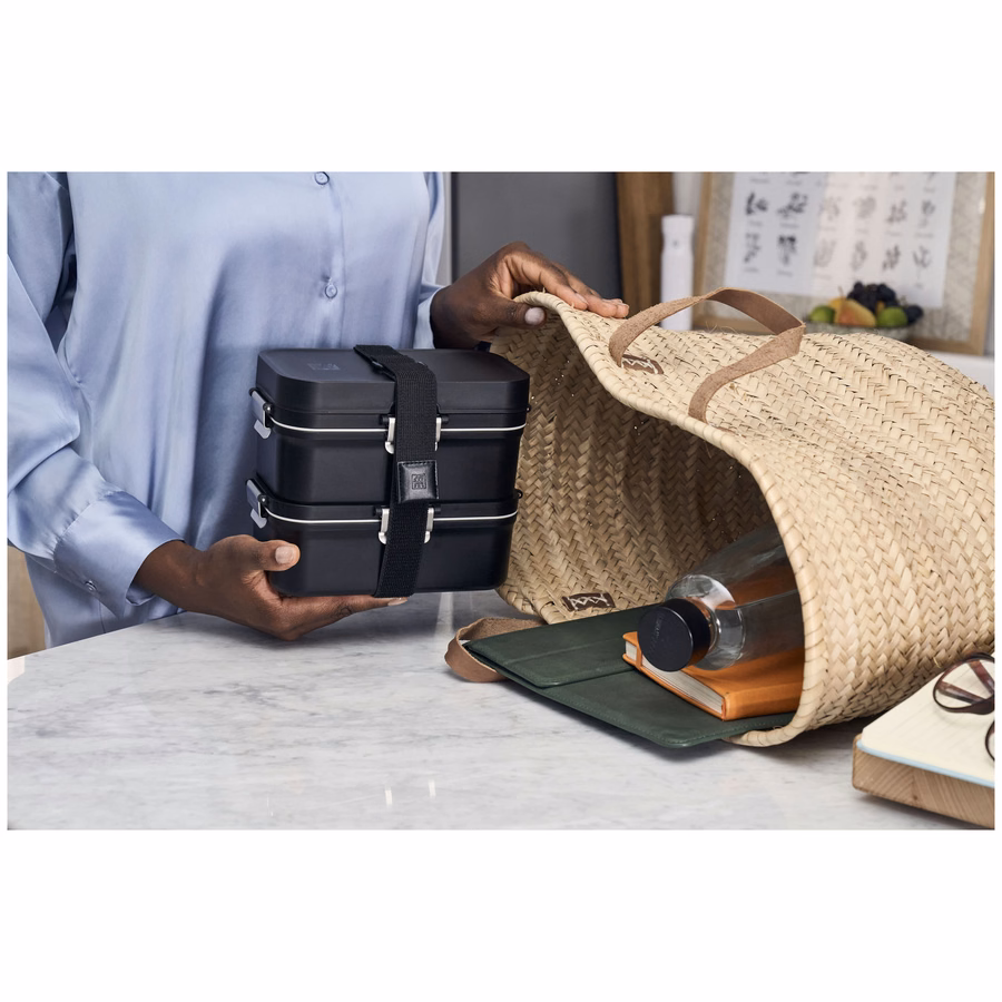 Vacuum Lunch Box, PP, Matte Black