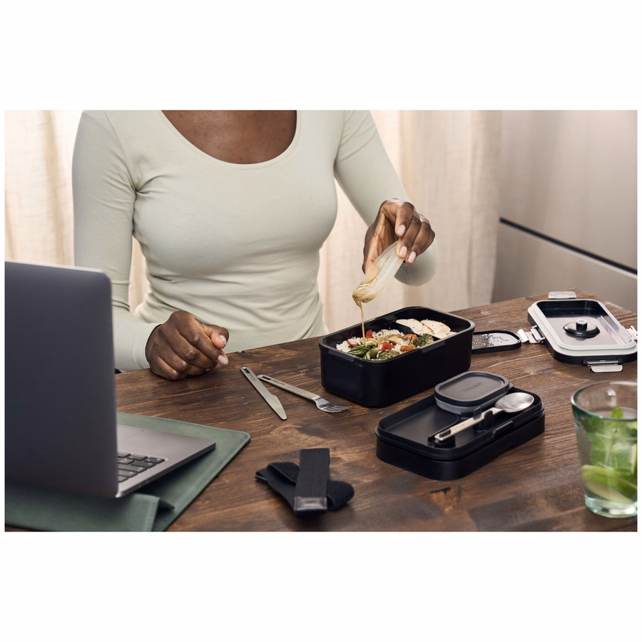 Vacuum Lunch Box, PP, Matte Black