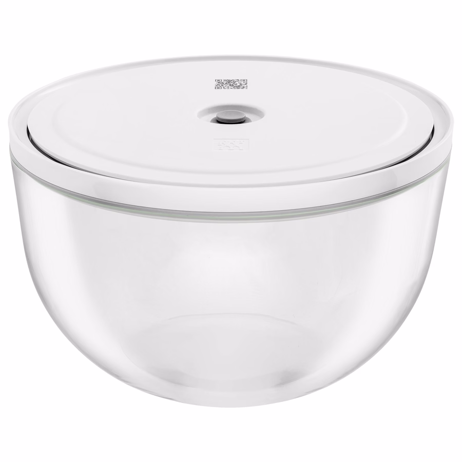 Vacuum bowl set S/M/L / 6-pc, glass, Transparent-White
