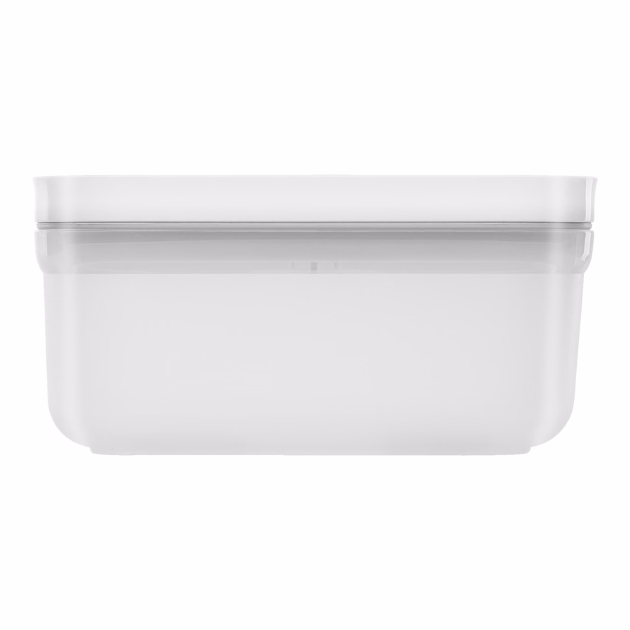 S, Vacuum Lunch Box, Plastic, Semitransparent-Grey