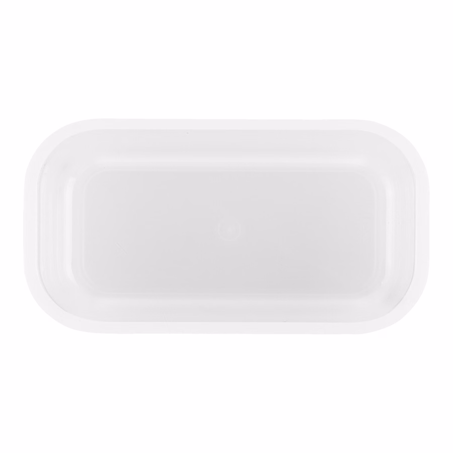 S, Vacuum Lunch Box, Plastic, Semitransparent-Grey