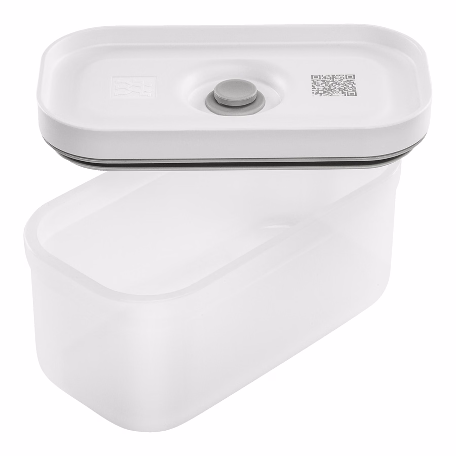 S, Vacuum Lunch Box, Plastic, Semitransparent-Grey