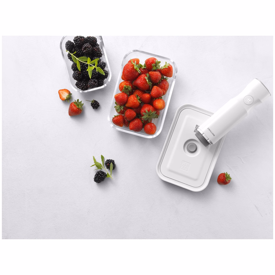 S/M/L / 3-pc, Vacuum Container Set, Glass, Grey