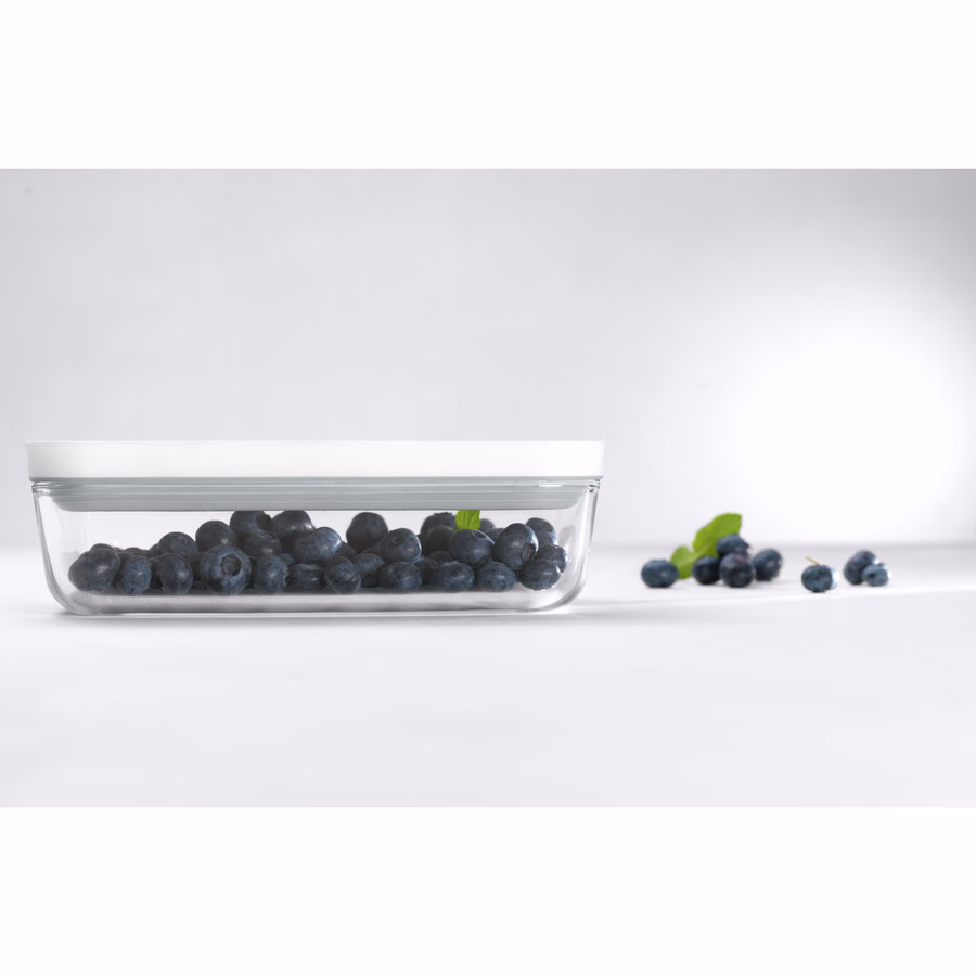 S, Vacuum Container, Glass, Grey
