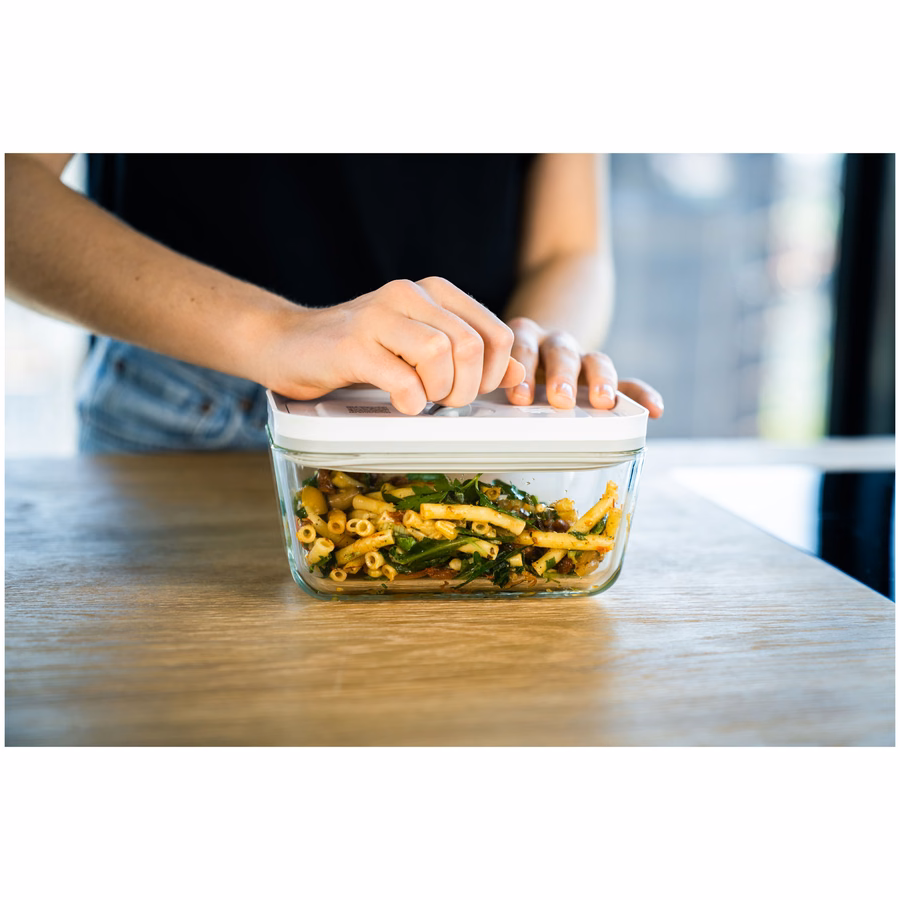 M / 2-pc, Medium Vacuum Container, Glass, Grey