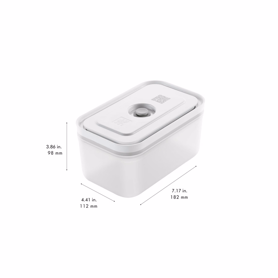 S/M/L / 3-pc, Vacuum Container, Plastic, Semitransparent-Grey