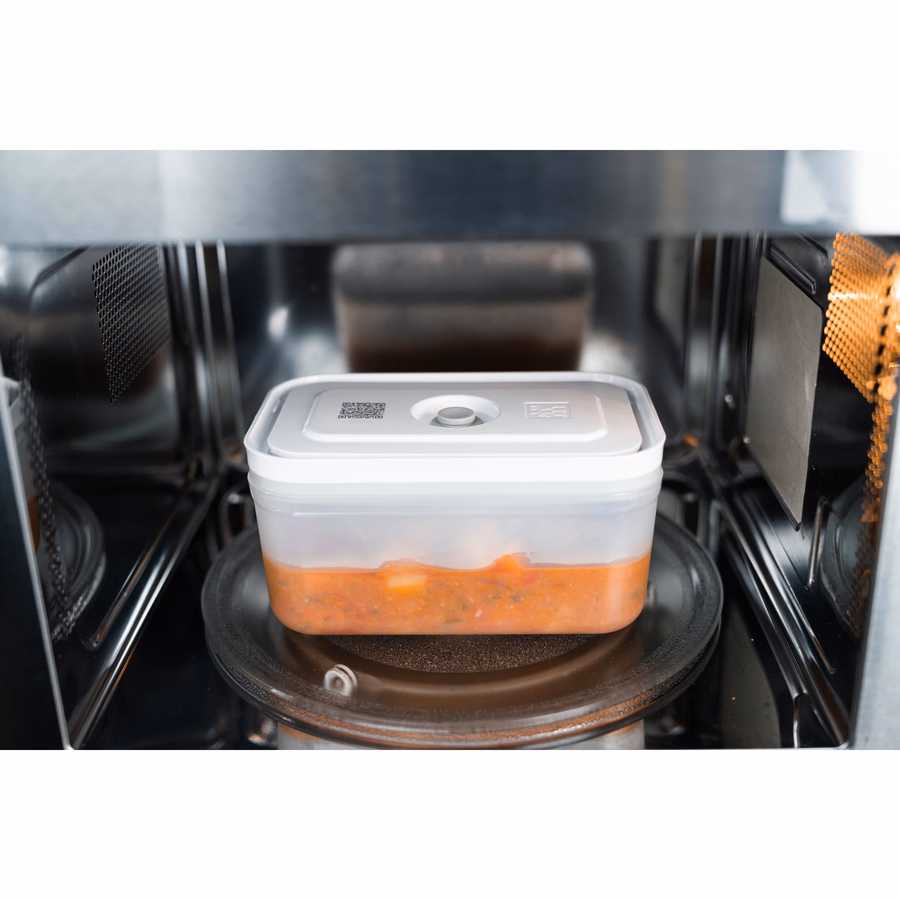 S/M/L / 3-pc, Vacuum Container, Plastic, Semitransparent-Grey