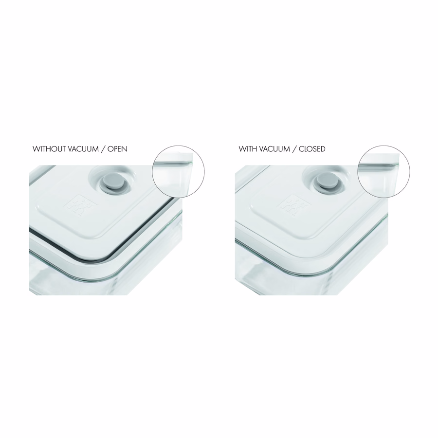 S, Vacuum Container, Plastic, Semitransparent-Grey