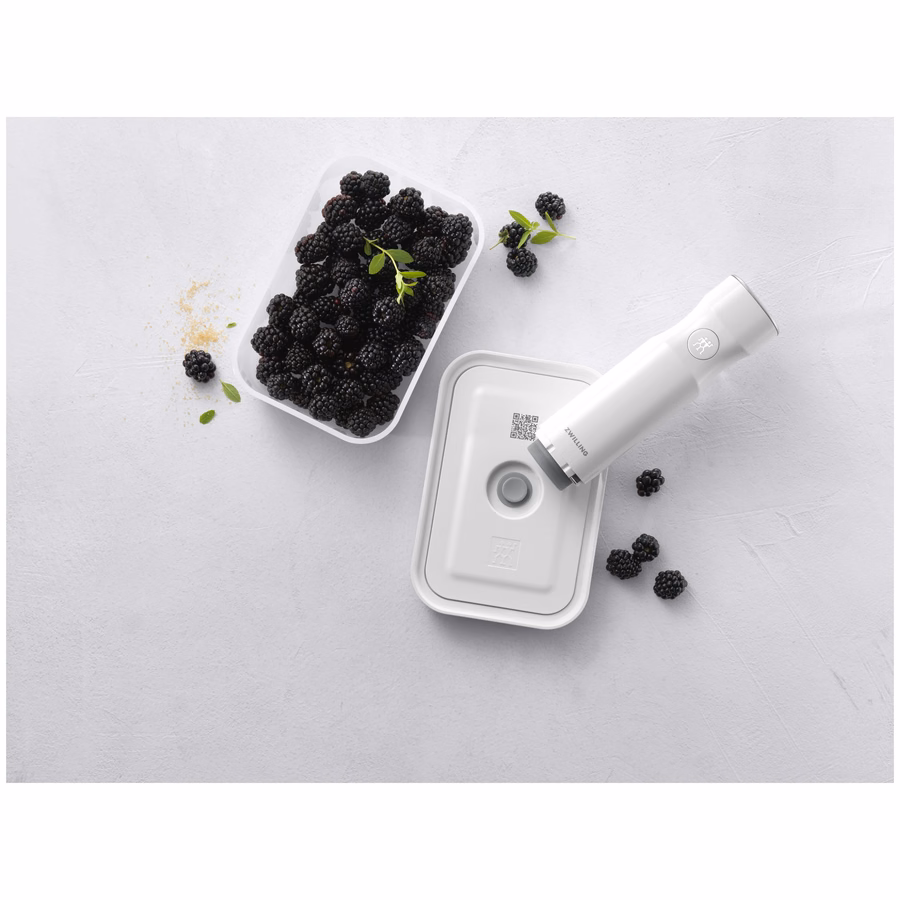 M, Vacuum Container, Plastic, Semitransparent-Grey