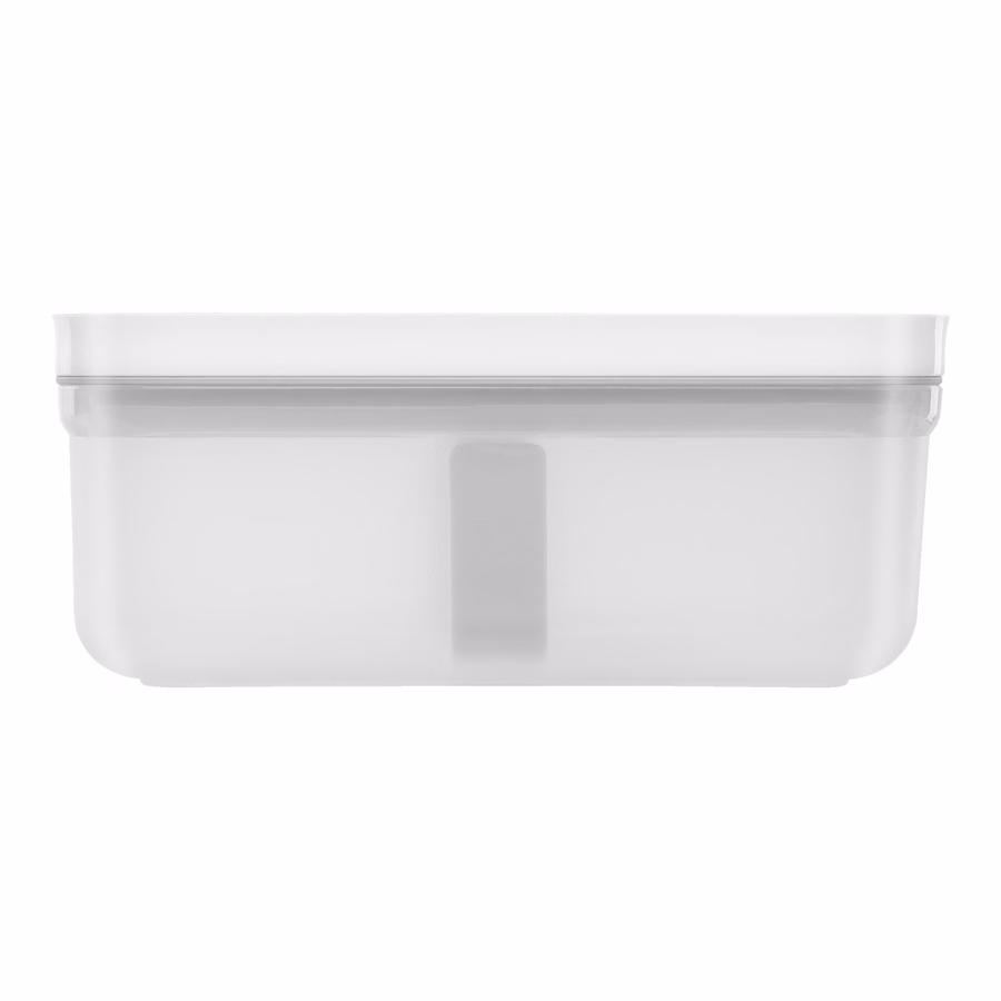 M, Vacuum Lunch Box, Plastic, Semitransparent-Grey