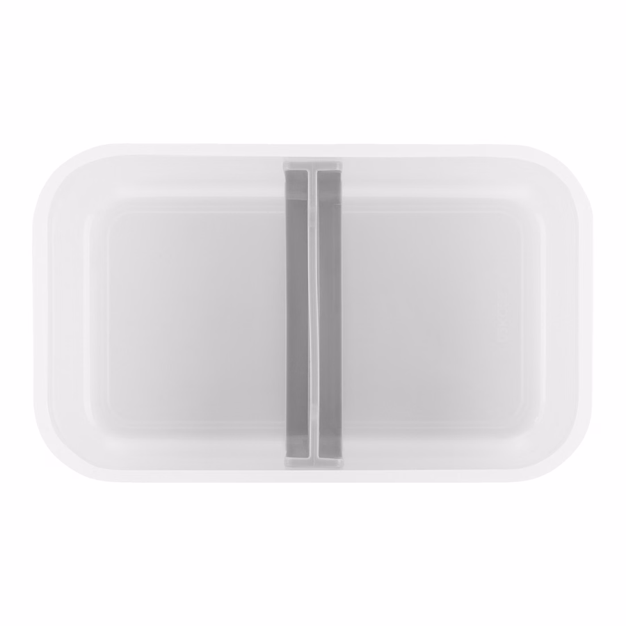 M, Vacuum Lunch Box, Plastic, Semitransparent-Grey