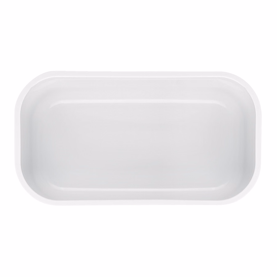 S, DINOS Vacuum Lunch Box, Plastic, White-Grey