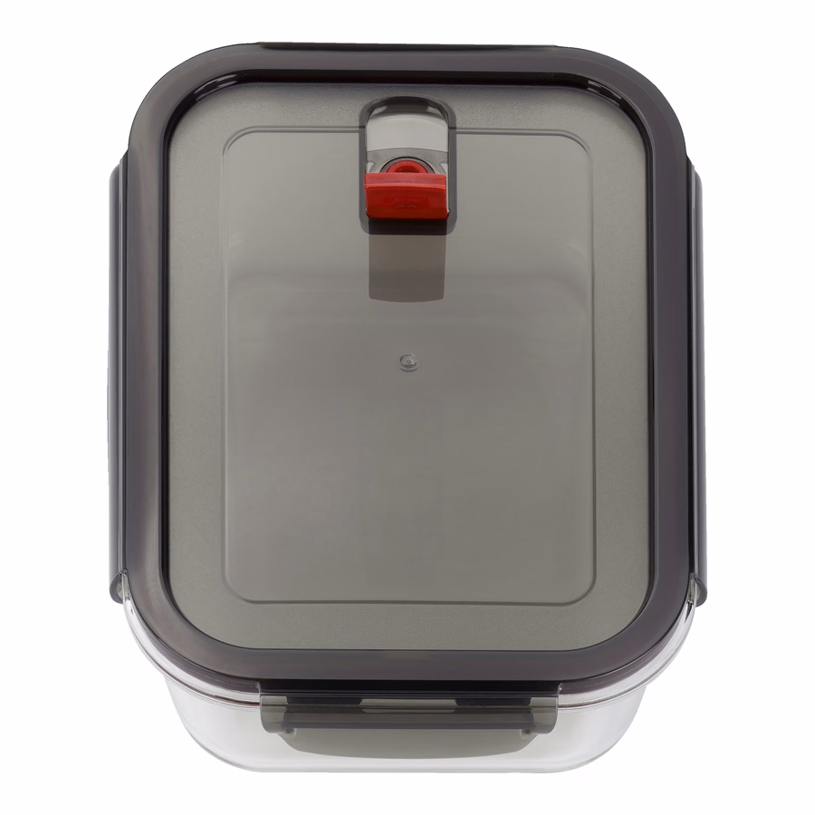 1.5 qt, Borosilicate Glass, Rectangular, Storage Container