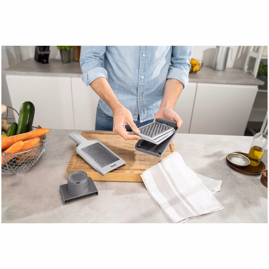 Multi grater/mandoline, Grey