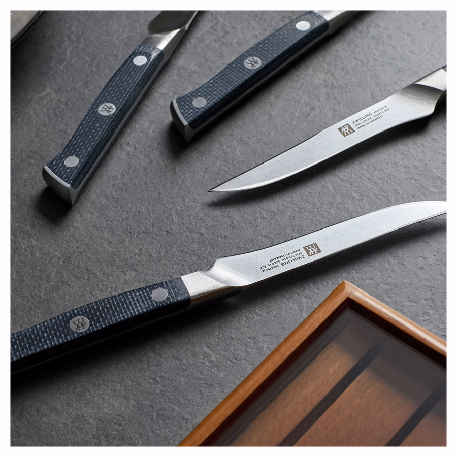 4-pc, Steak Knife Set With Wood Presentation Box