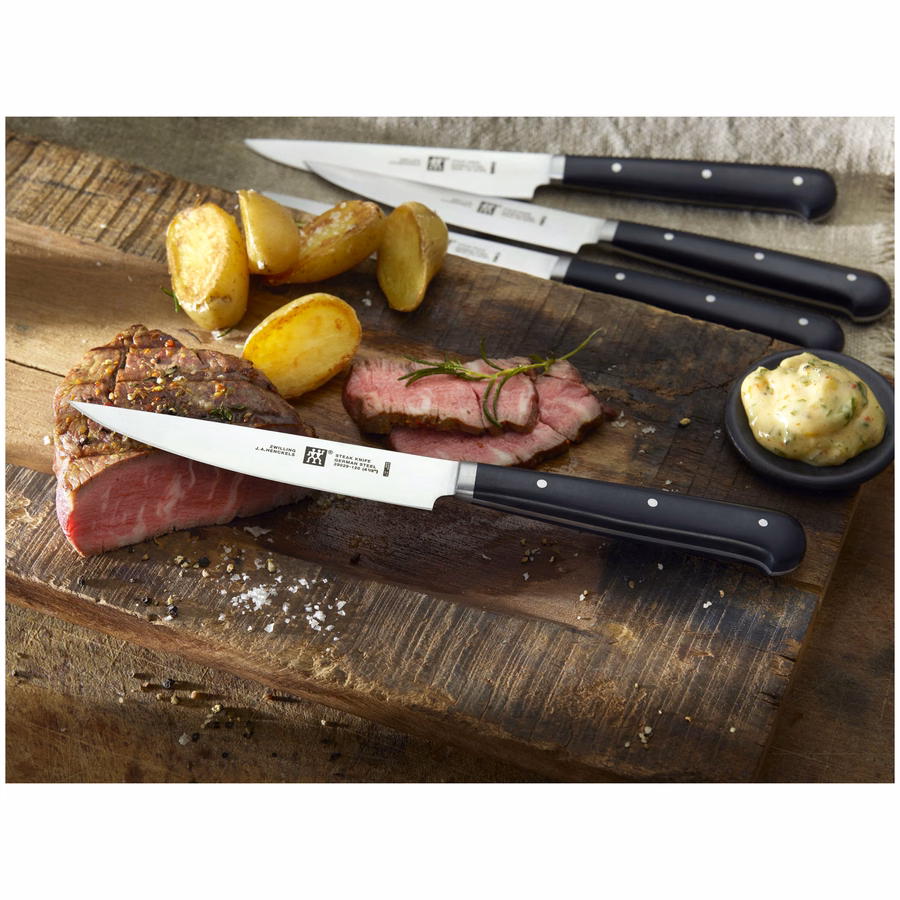 4-pc, Porterhouse Steak Knife Set In Beechwood Box