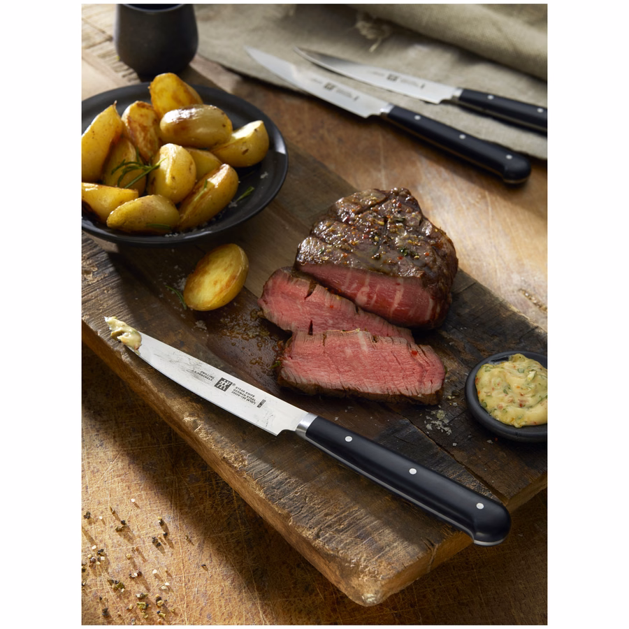 4-pc, Porterhouse Steak Knife Set In Beechwood Box