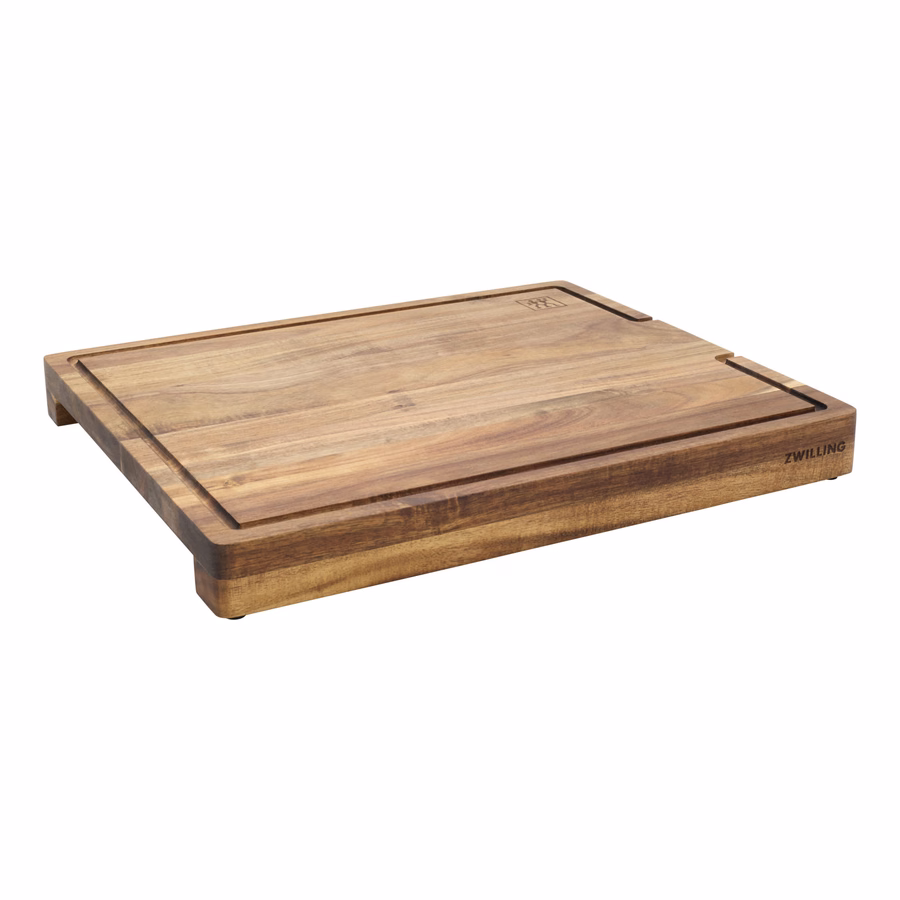 17-inch x 14-inch Cutting Board With Tray, Acacia