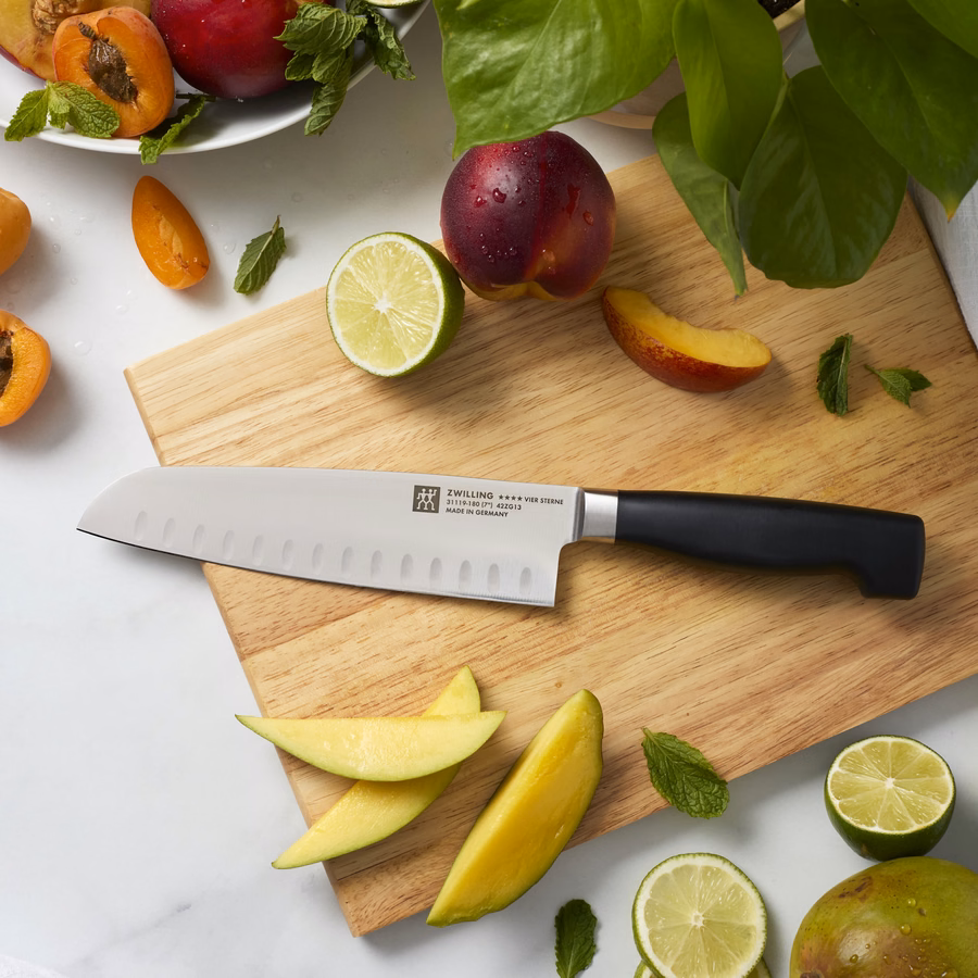 Santoku 7 inch, hollow edge