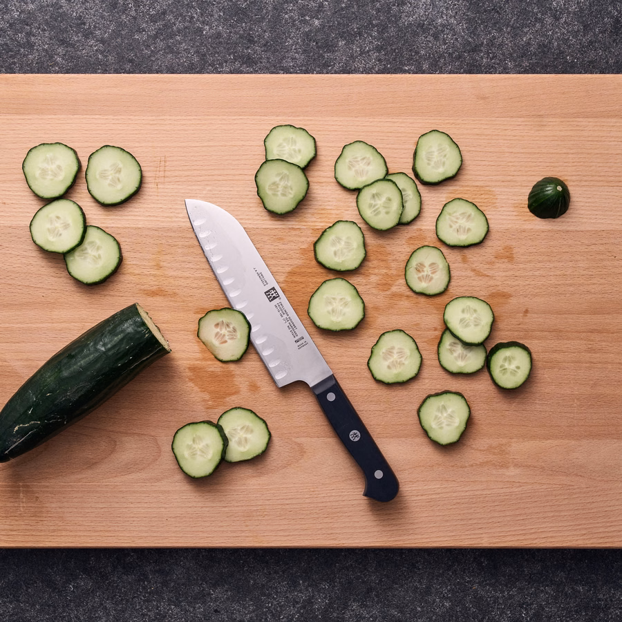 7-inch, Hollow Edge Santoku Knife