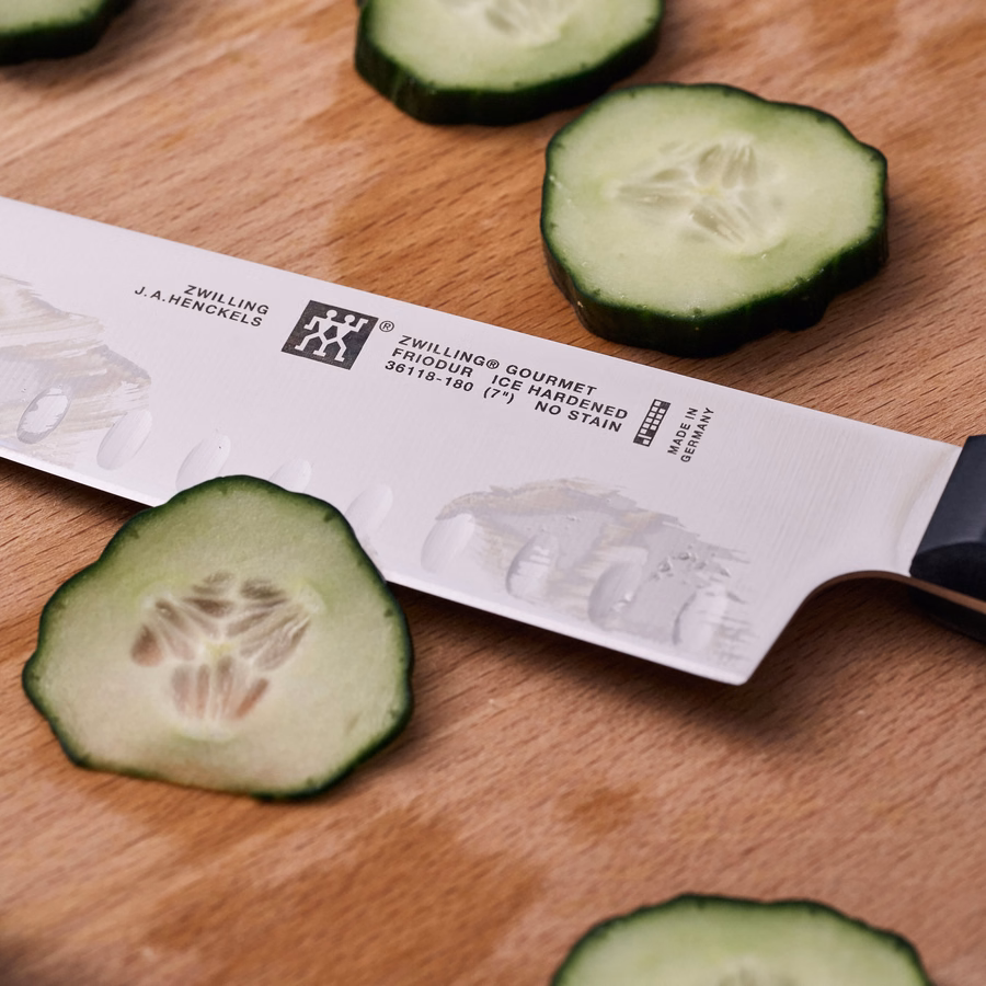 7-inch, Hollow Edge Santoku Knife