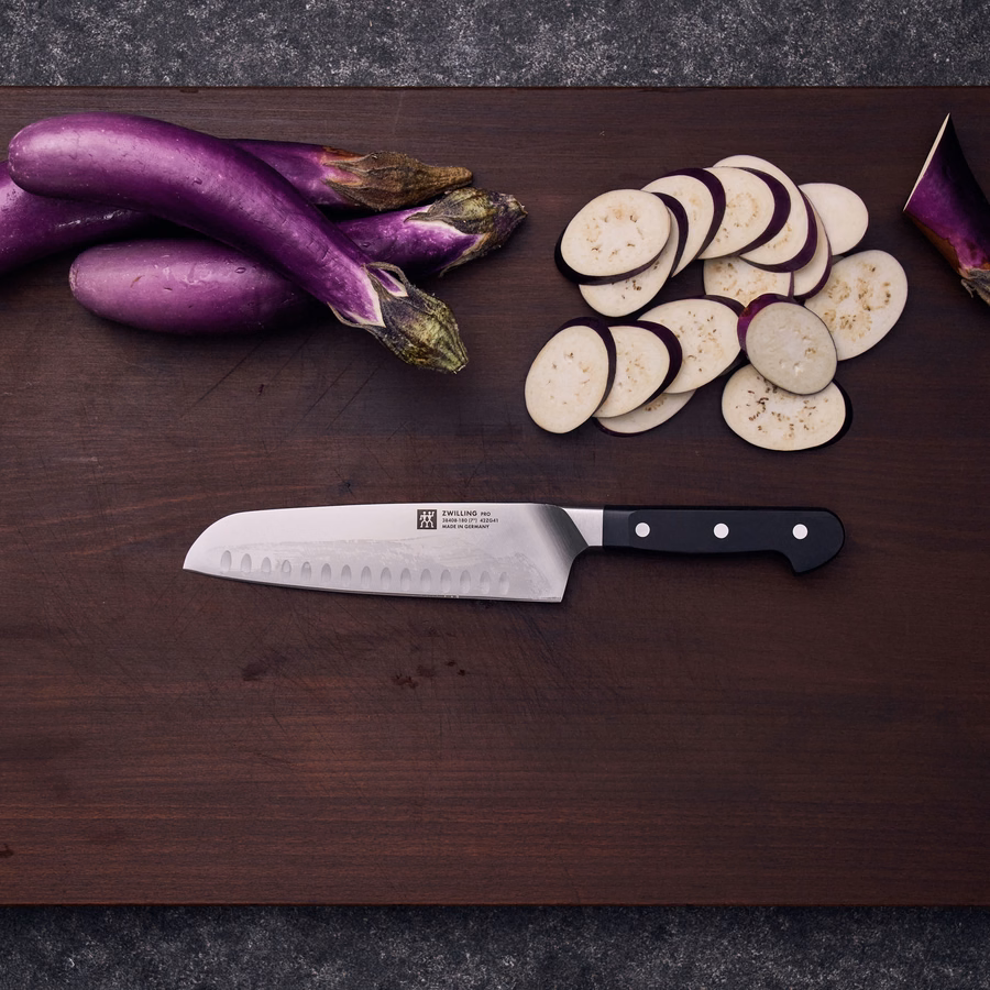 7-inch, Hollow Edge Santoku Knife