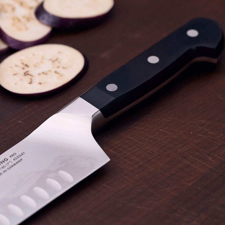 7-inch, Hollow Edge Santoku Knife