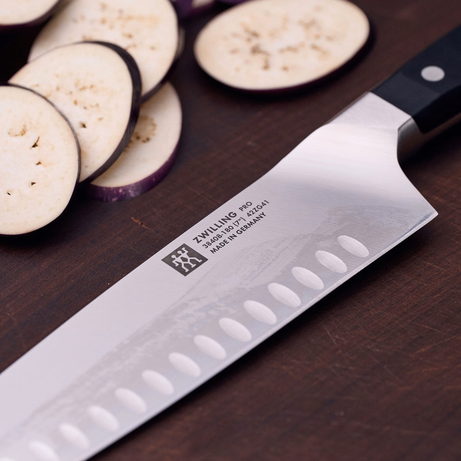 7-inch, Hollow Edge Santoku Knife
