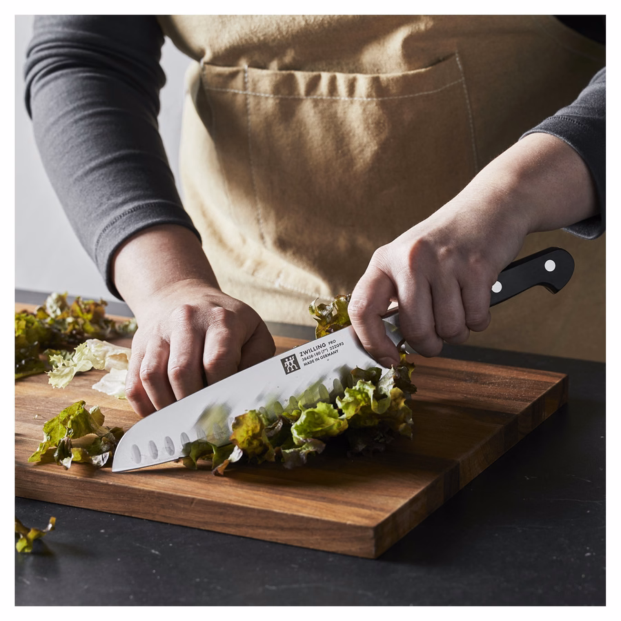 7-inch, Hollow Edge Slim Santoku Knife