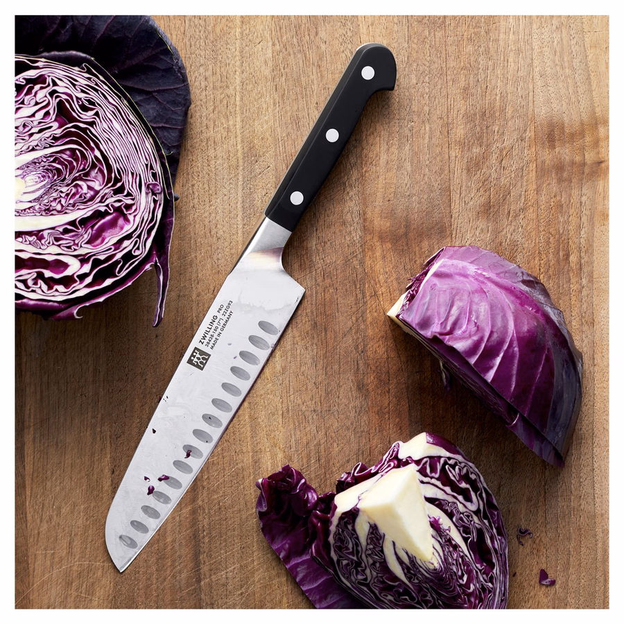 7-inch, Hollow Edge Slim Santoku Knife