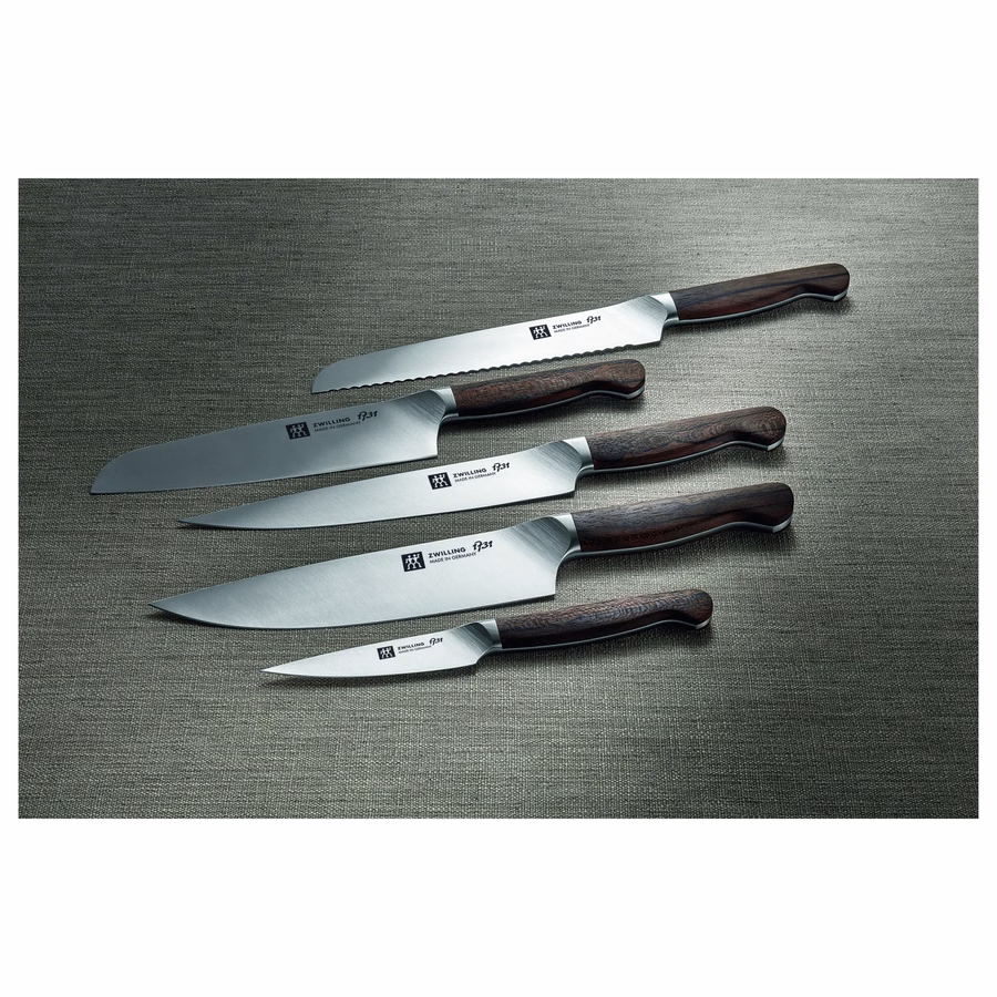7-pc, Knife block set, Brown