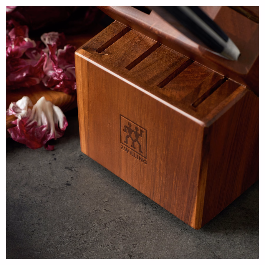 8-pc, Knife block set, Brown