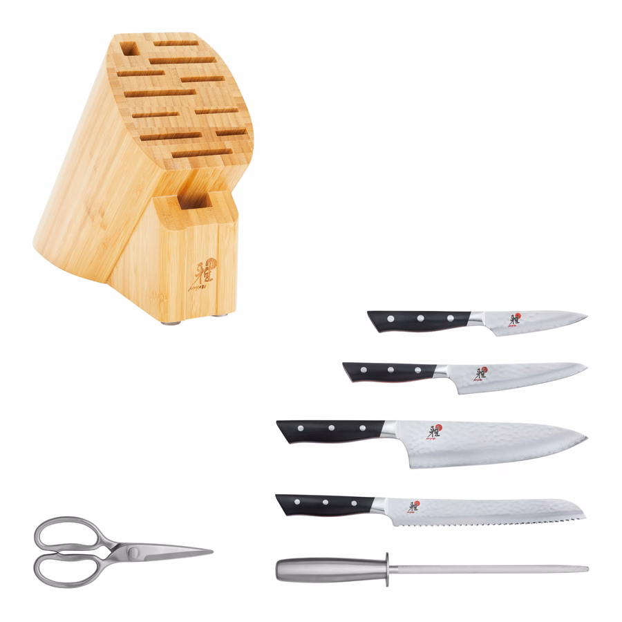 7-pc, Knife block set, No-Color