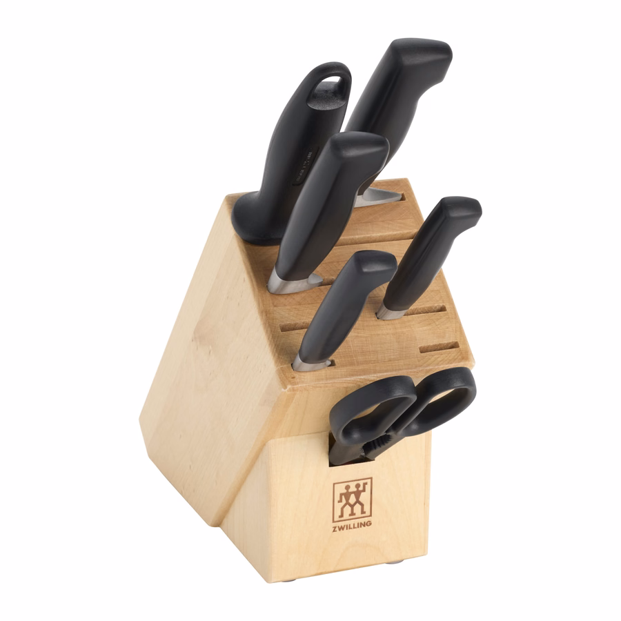 7-pc, Knife block set, Natural