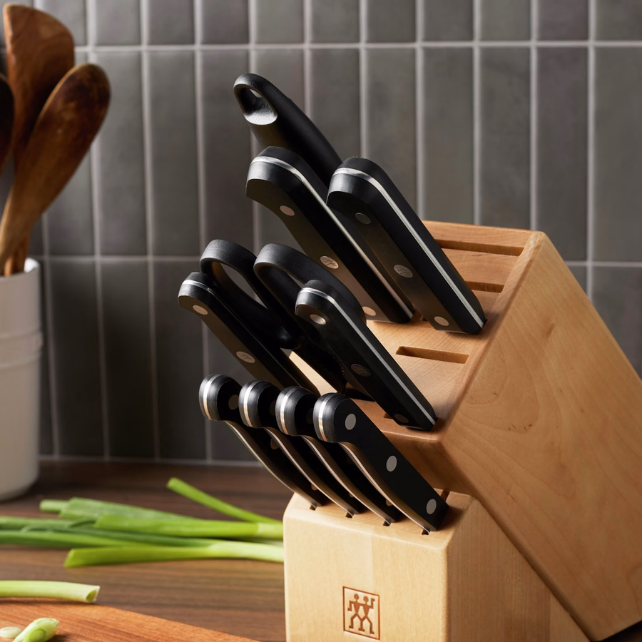 12-pc, Knife block set, Natural
