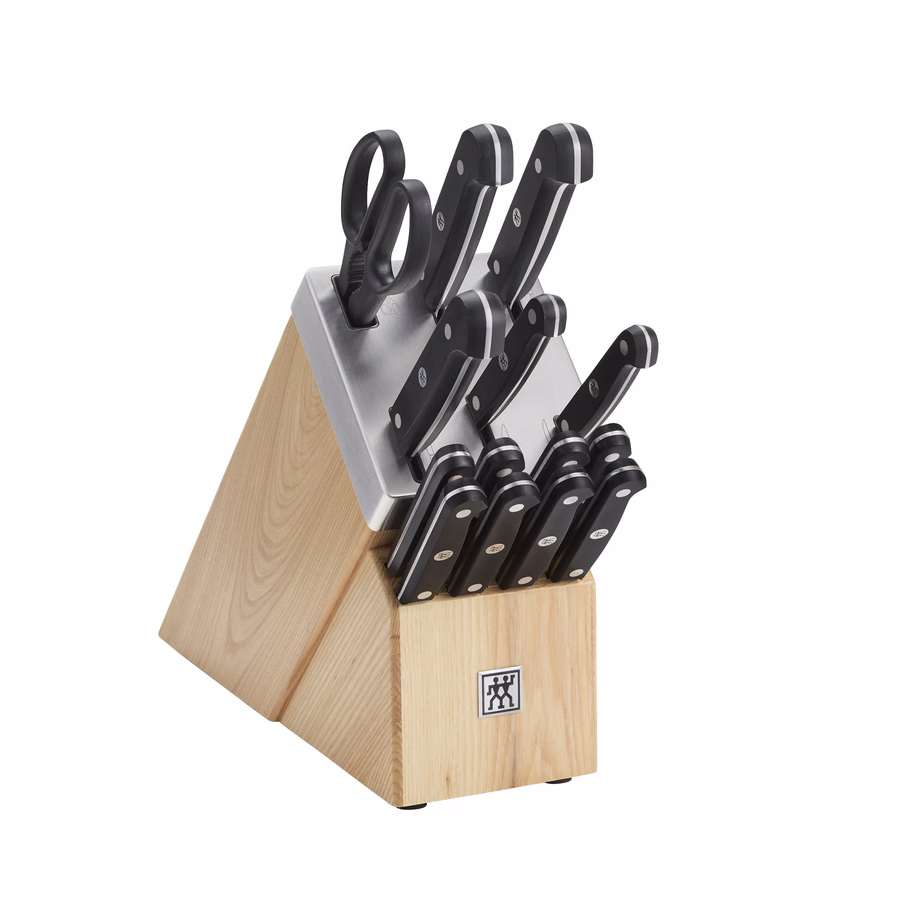 15-pc, Knife block set, Natural