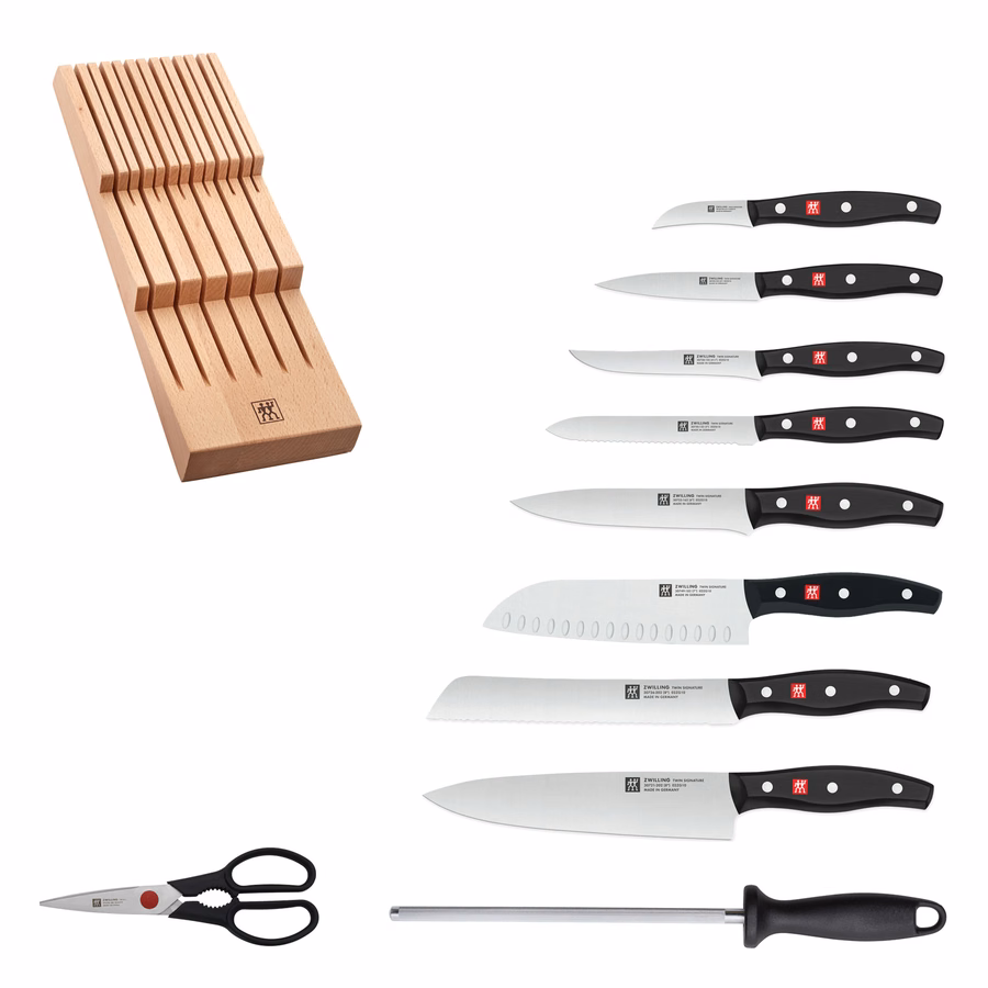 11-pc, Knife block set, Natural