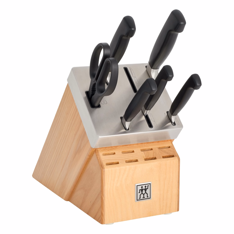7-pc, Knife block set, Natural