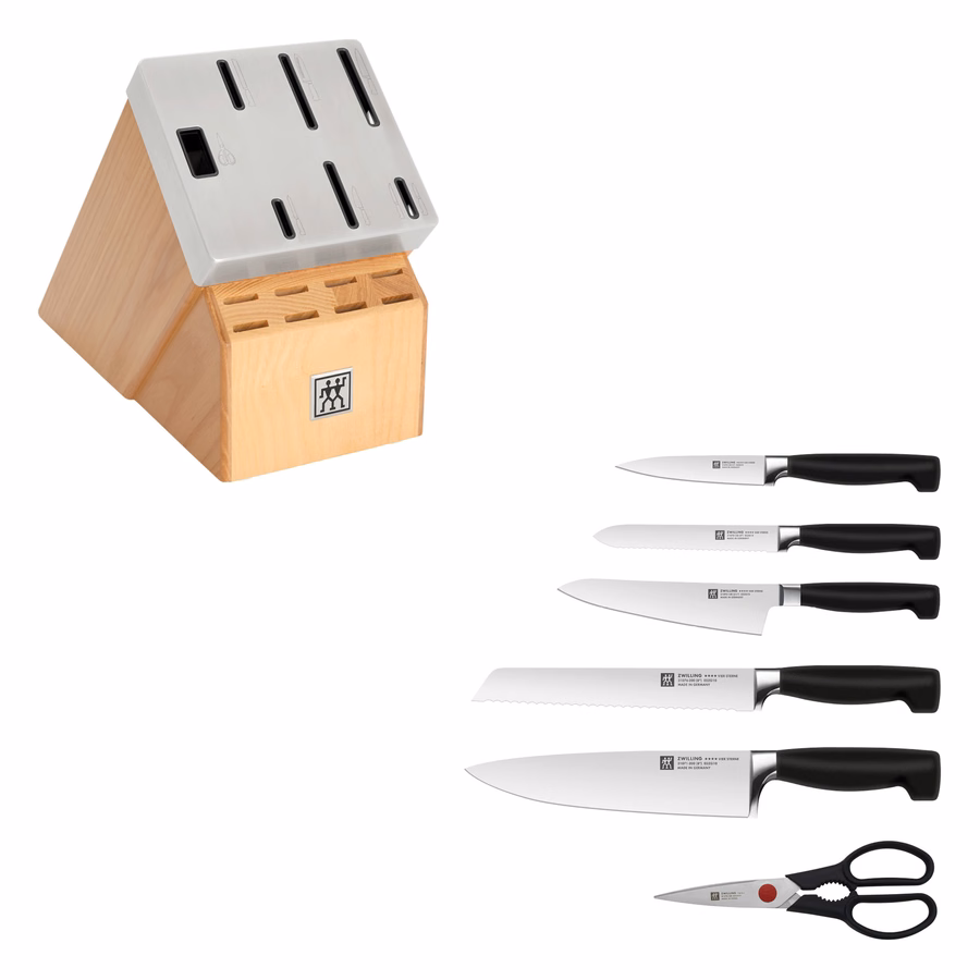 7-pc, Knife block set, Natural