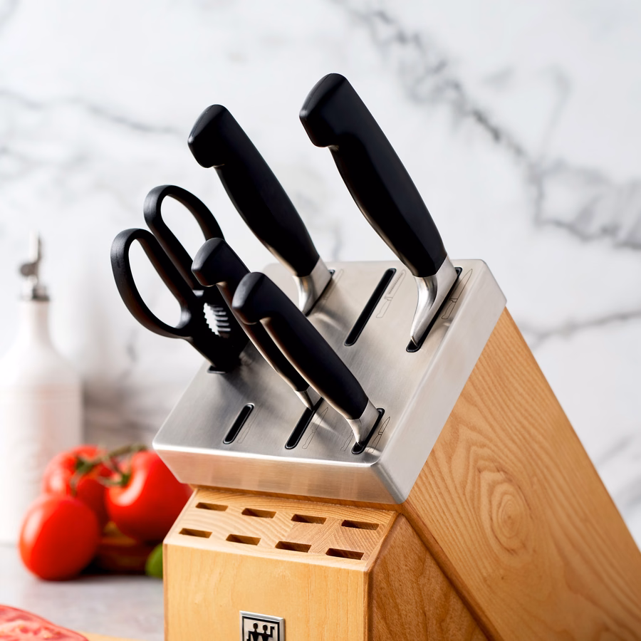 7-pc, Knife block set, Natural