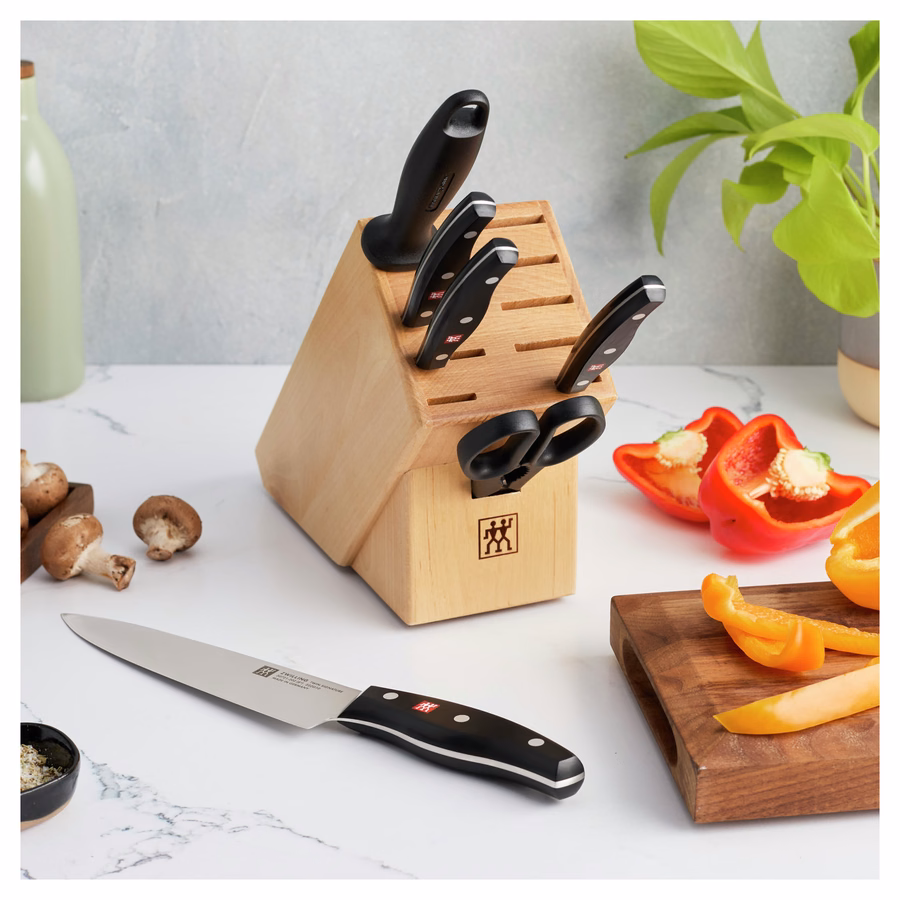 7-pc, Knife block set, Natural