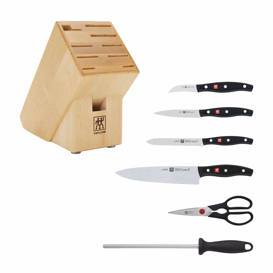 7-pc, Knife block set, Natural