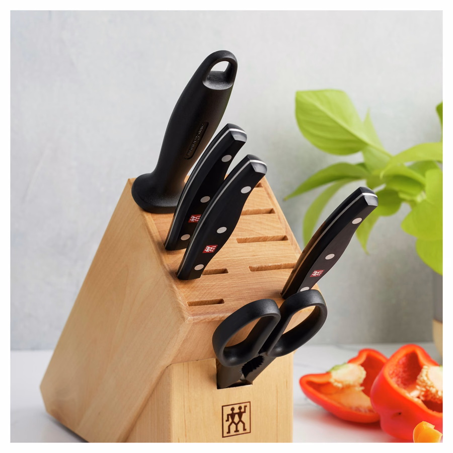 7-pc, Knife block set, Natural