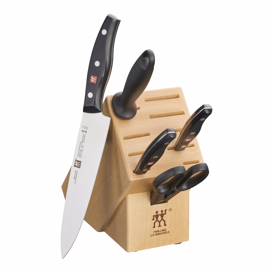 6-pc, Knife block set, Natural