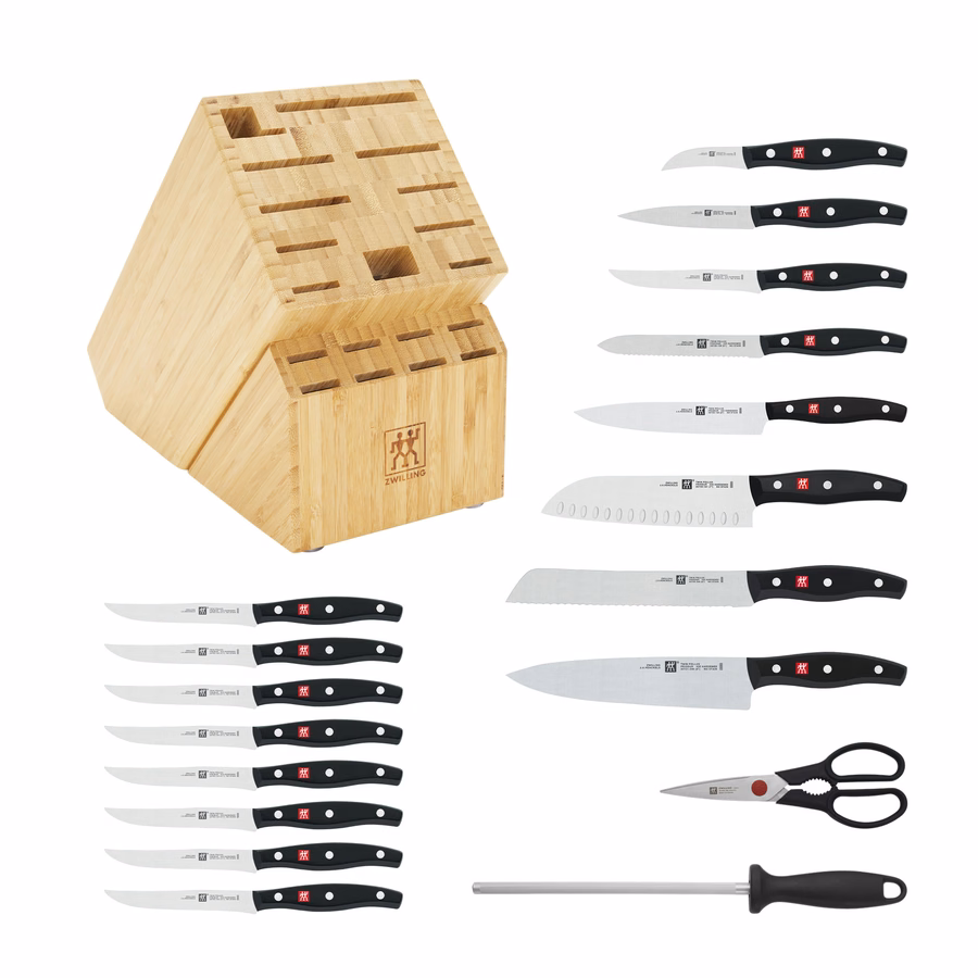 19-pc, Knife Block Set, Natural