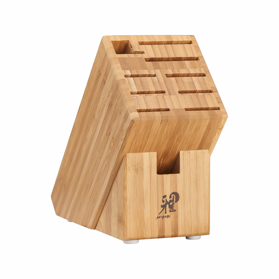 7-pc, Knife block set, Brown